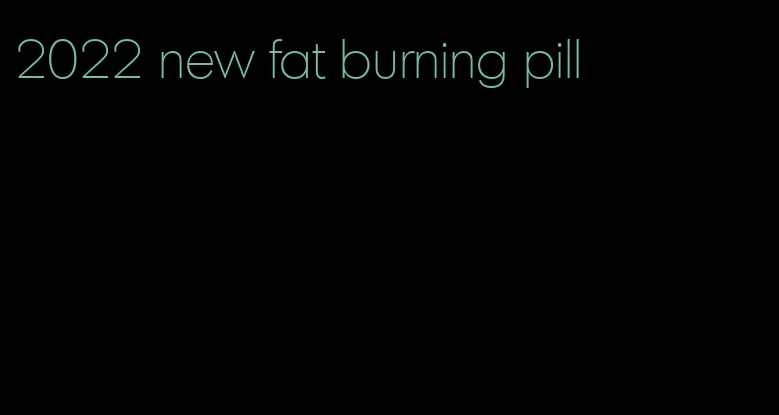 2022 new fat burning pill