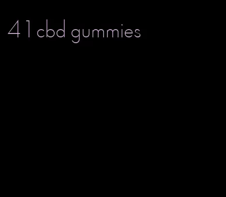 4 1 cbd gummies