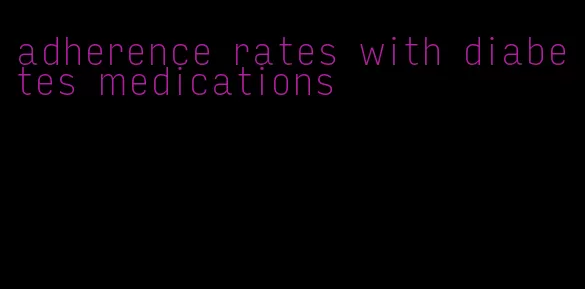 adherence rates with diabetes medications