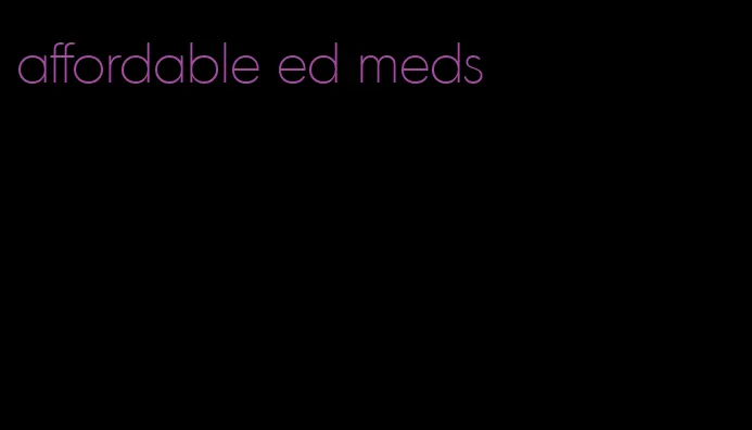 affordable ed meds