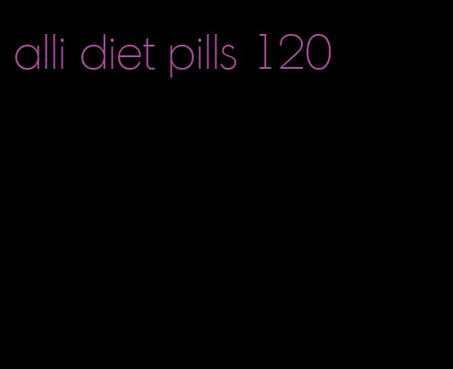 alli diet pills 120