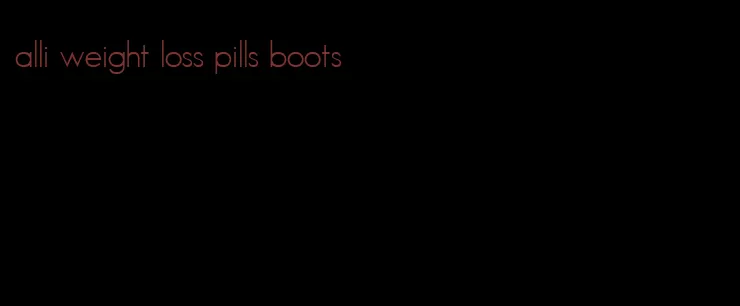 alli weight loss pills boots