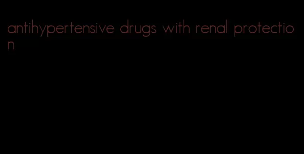 antihypertensive drugs with renal protection