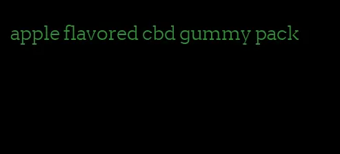 apple flavored cbd gummy pack