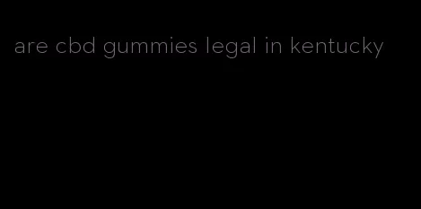 are cbd gummies legal in kentucky