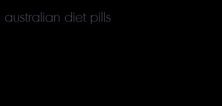 australian diet pills