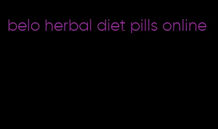 belo herbal diet pills online