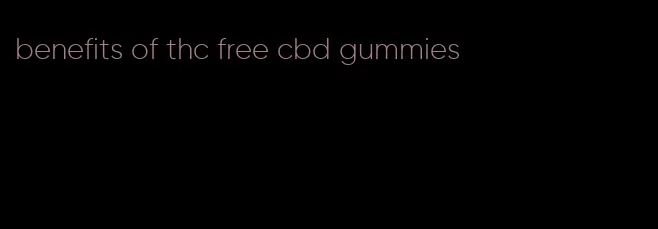 benefits of thc free cbd gummies