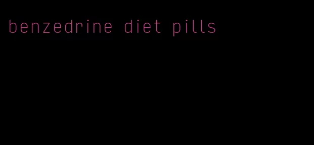 benzedrine diet pills
