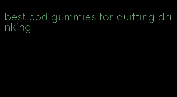 best cbd gummies for quitting drinking