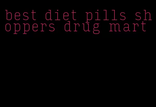 best diet pills shoppers drug mart