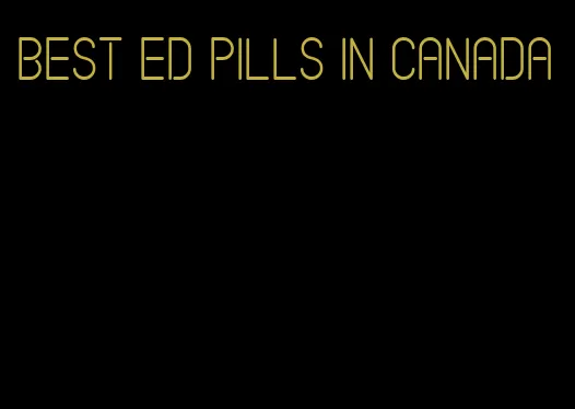 best ed pills in canada