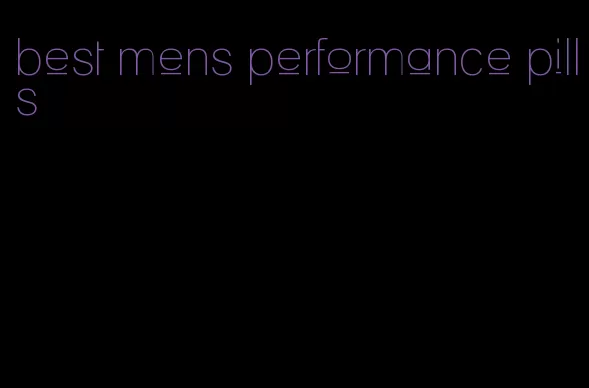 best mens performance pills