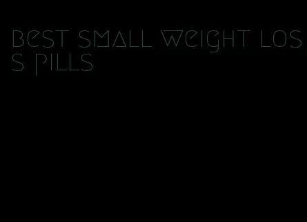 best small weight loss pills