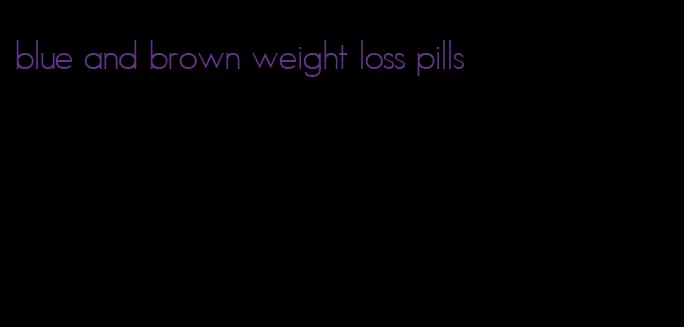 blue and brown weight loss pills