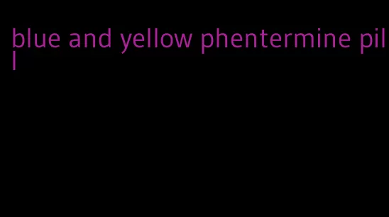 blue and yellow phentermine pill