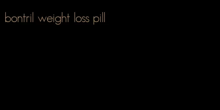 bontril weight loss pill