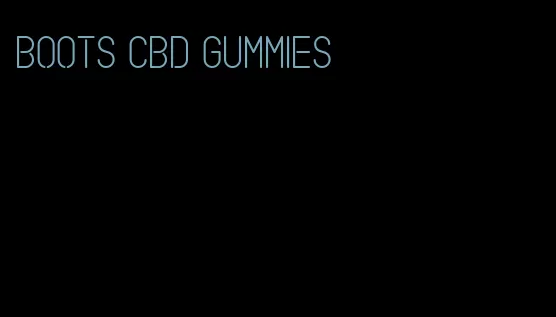 boots cbd gummies