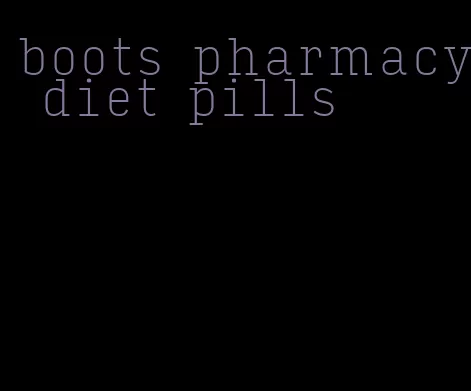 boots pharmacy diet pills