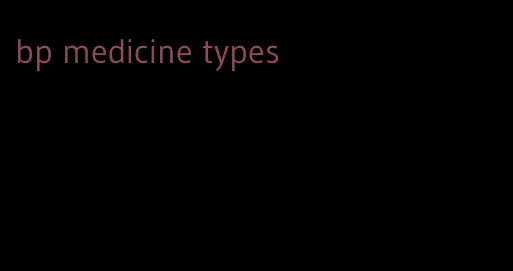 bp medicine types