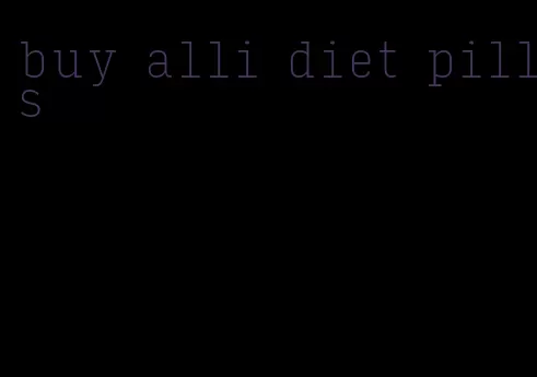 buy alli diet pills