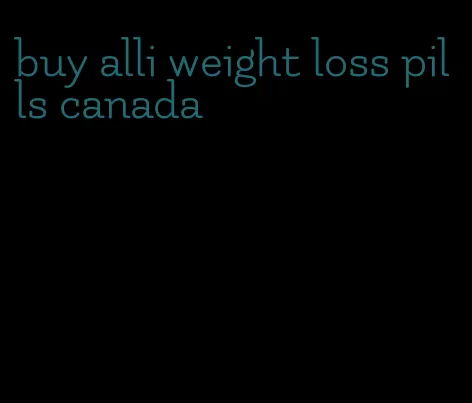 buy alli weight loss pills canada