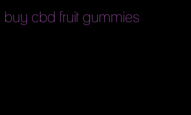 buy cbd fruit gummies