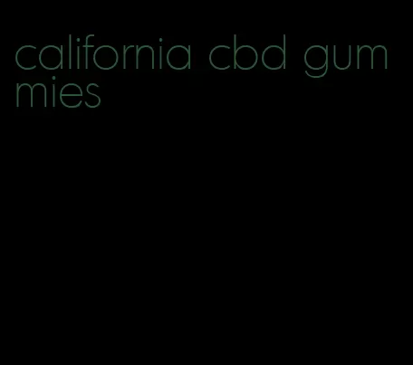 california cbd gummies