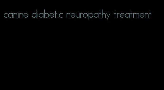 canine diabetic neuropathy treatment