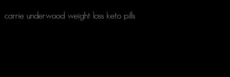 carrie underwood weight loss keto pills