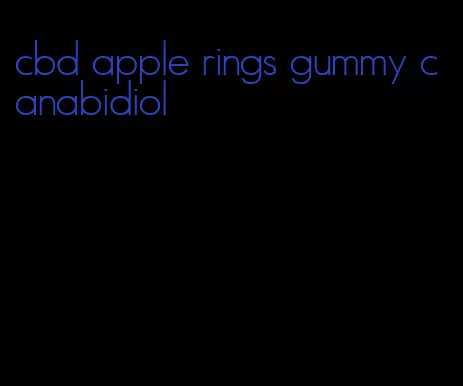 cbd apple rings gummy canabidiol