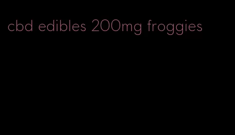 cbd edibles 200mg froggies