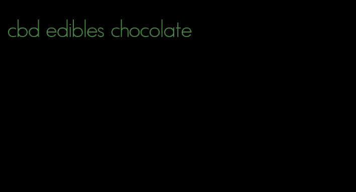 cbd edibles chocolate