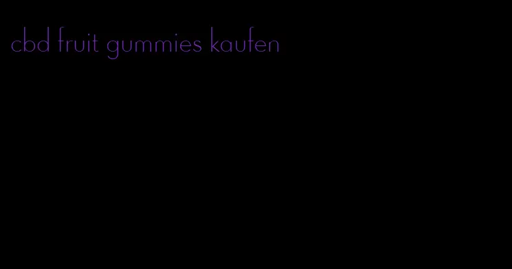 cbd fruit gummies kaufen