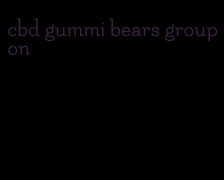 cbd gummi bears groupon