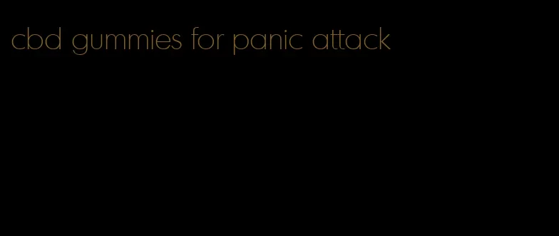 cbd gummies for panic attack