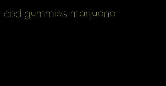 cbd gummies marijuana