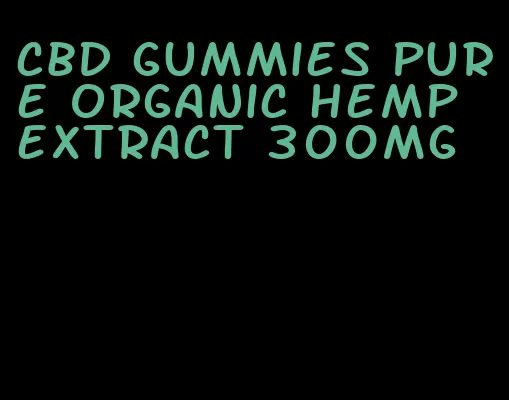 cbd gummies pure organic hemp extract 300mg