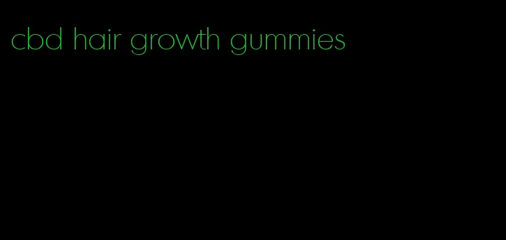 cbd hair growth gummies