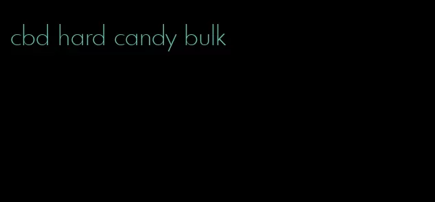 cbd hard candy bulk