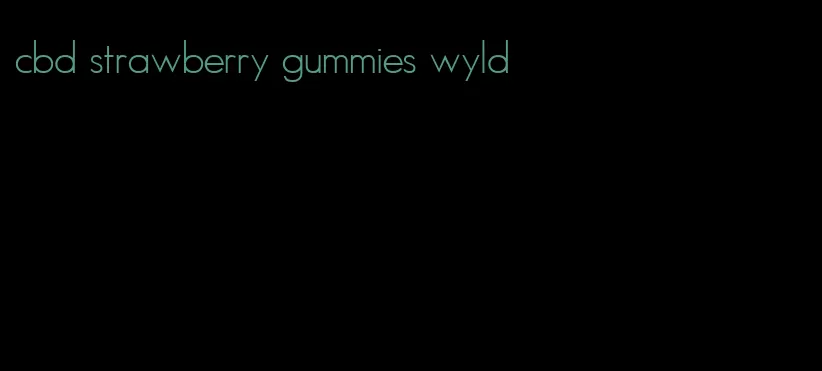 cbd strawberry gummies wyld