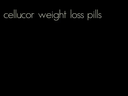 cellucor weight loss pills