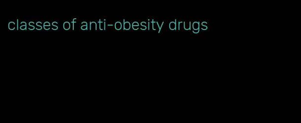 classes of anti-obesity drugs