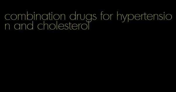 combination drugs for hypertension and cholesterol