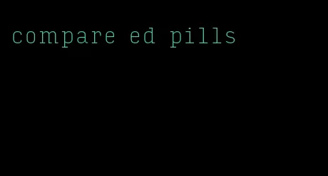 compare ed pills