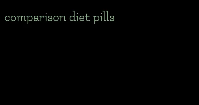 comparison diet pills