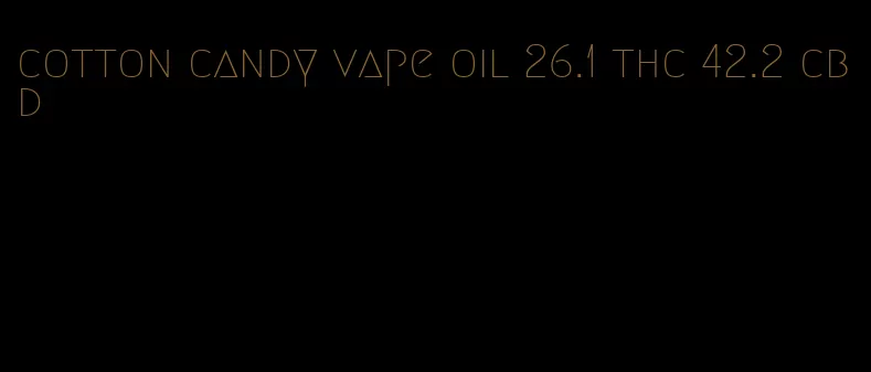 cotton candy vape oil 26.1 thc 42.2 cbd