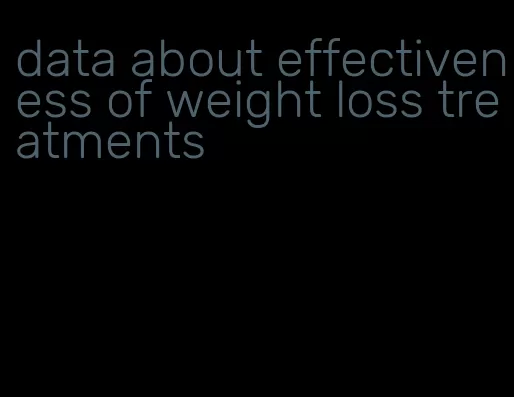 data about effectiveness of weight loss treatments