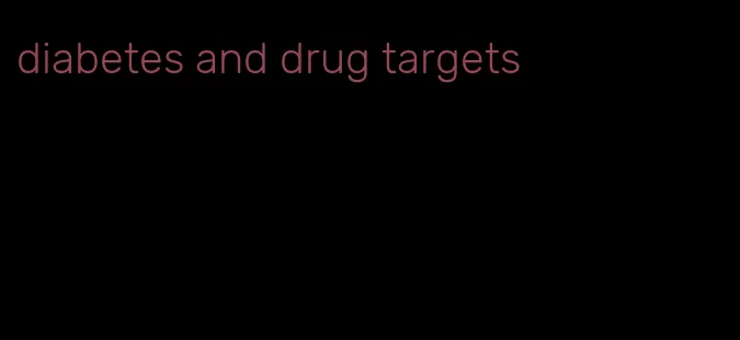 diabetes and drug targets