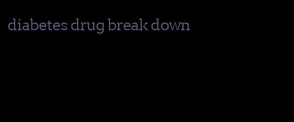 diabetes drug break down